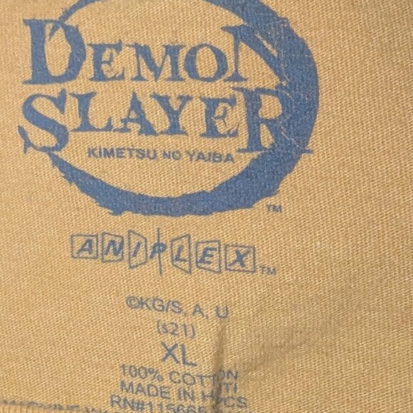 Demon Slayer Kimetsu no Yaiba Checkered T-Shirt - BoxLunch Exclusive Mens XL - Picture 3 of 5